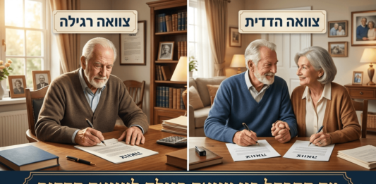 מה ההבדל בין צוואה רגילה לצוואה הדדית?